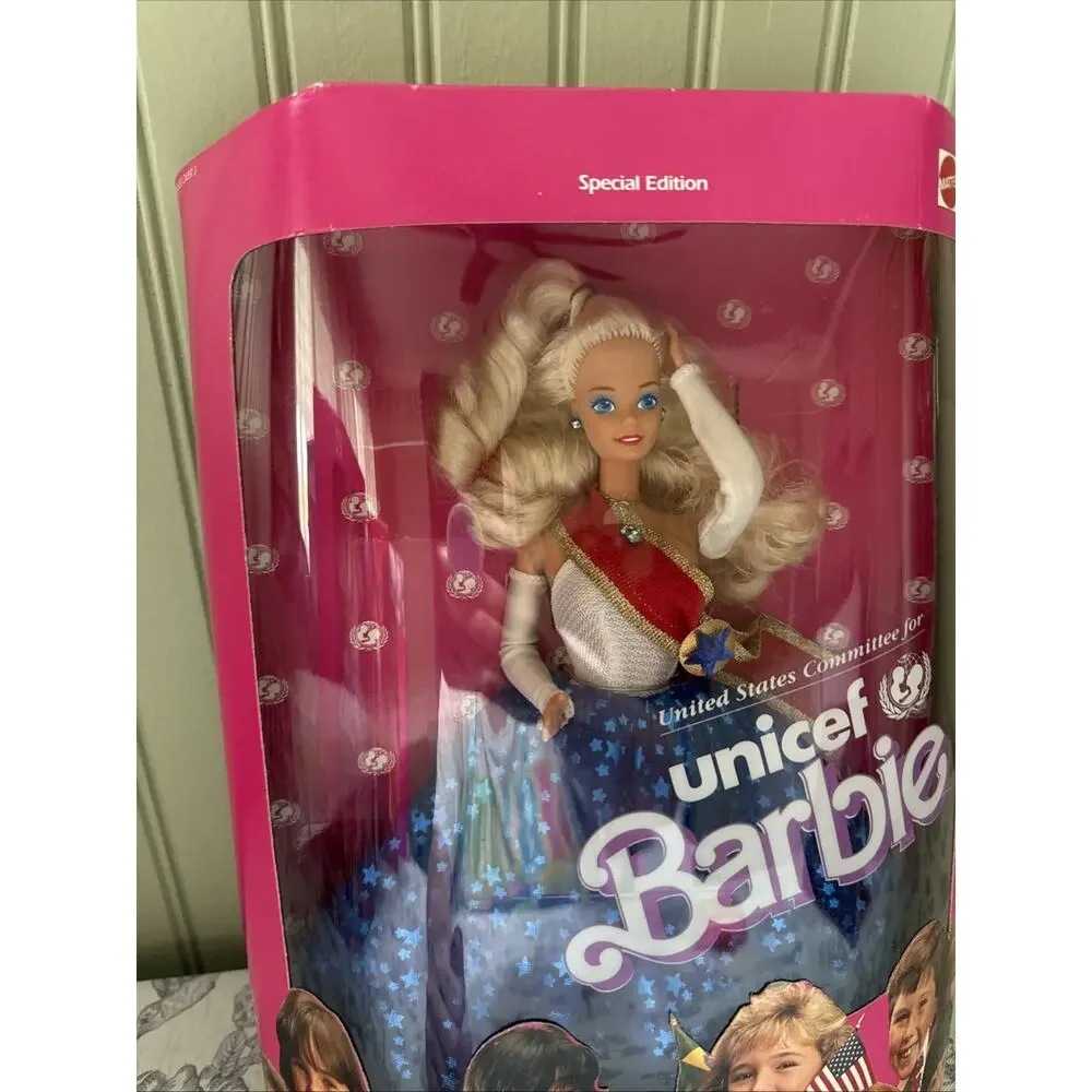 Vtg United States Committee for Unicef Barbie Doll Special Edition Mattel 1989